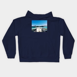 View from the Boat - Lake Norman Summer Day Kids Hoodie